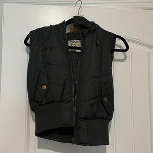 Jacket with fur hood